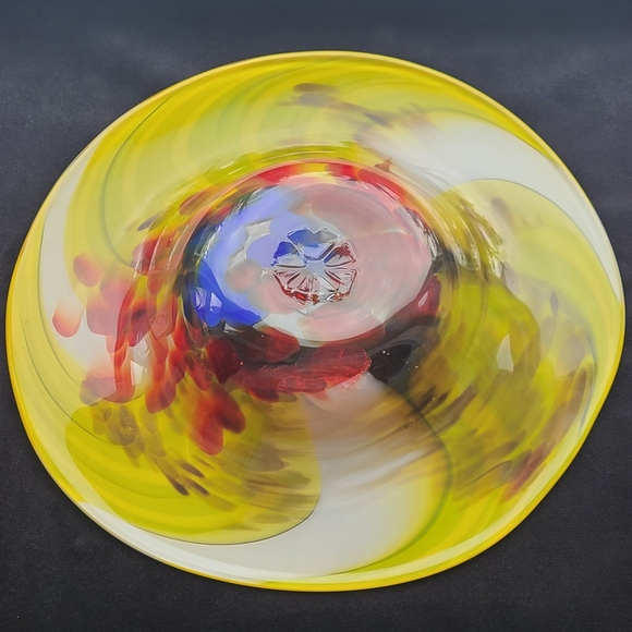 Vintage blown glass dish - Picture 2 of 4